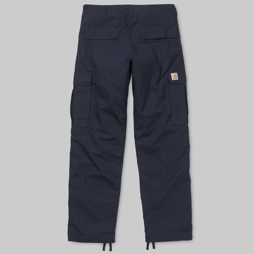 Carhartt Regolare Pantalone Cargo Blu Marino Tasche Laterali da Lavoro