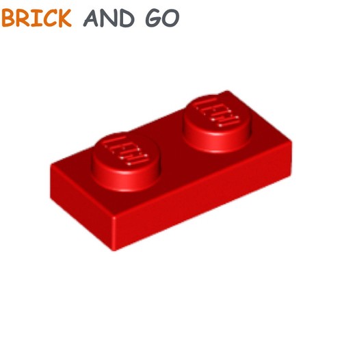NEUF NEW bright red 10 x LEGO 3023 Plaque rouge Plate 1x2