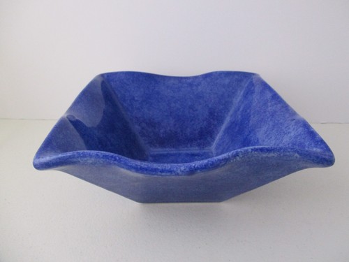 1305E PRESENT TENSE ONDE BLUE SQUARE CEREAL BOWL 6 1//2/"