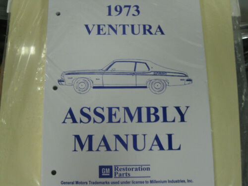 ASSEMBLY MANUAL ALL MODELS 1973 73 PONTIAC VENTURA