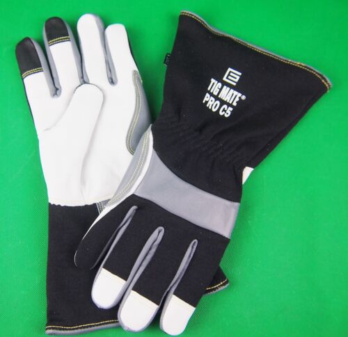 Lge TIG Gloves TIGMATE PRO-C5 Tig Gloves Top Goat Skin TIG gloves Free Post AU 