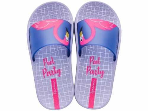 Girls Ipanema Urban Slide Violet Flamingo Sliders Mules Sandals Sizes UK 10-3
