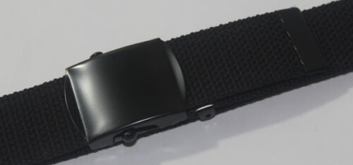 NEW ADJUSTABLE 108/" INCH XXL 3XL 4XL 5XL CANVAS MILITARY WEB BLACK BELT BUCKLE