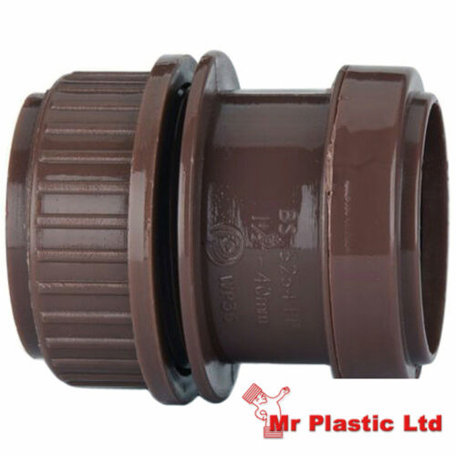 Actual Size 34mm Polypipe 32mm Push Fit Waste Pipe Tank Connector WP35