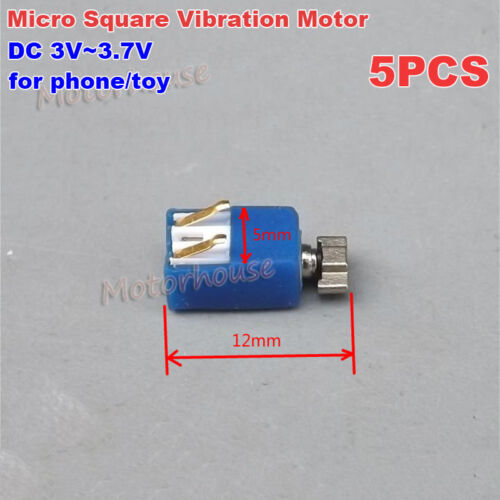 5pcs Mini Micro 5mm Coreless vibration Motor DC 3V 3.7V Vibrator  Diy Phone Toy