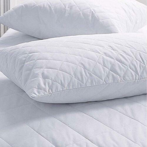 Quilted Microfiber Super Filled Long Lasting Firm and Support Pillows Free P&P