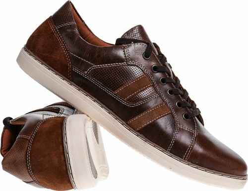 Red Tape Casual Real Leather Shoes Lightweight Mens Lace Ups Smart Trainers Size