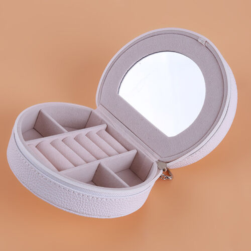 Details about   Mini Round Jewelry Box Necklace Earrings Display Storage Case Container Holder 