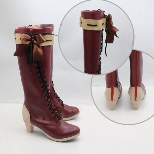 Violet Evergarden Violet Red Boots Shoes Cosplay Costume Custom-made Anime 