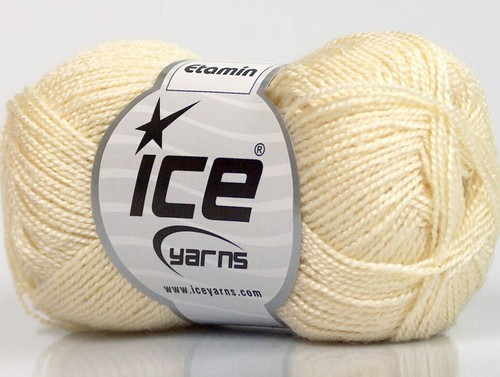 10 PELOTES DE LAINE ICE YARNS ETAMIN CREME