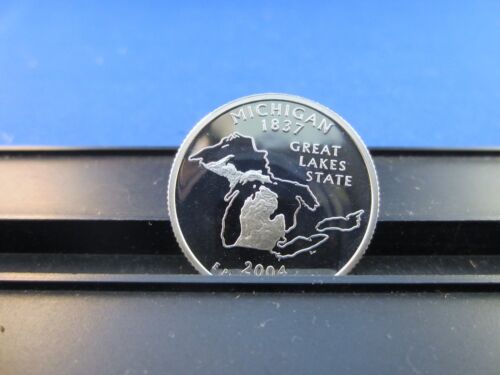 2004-S Michigan Silver Quarter Deep Cameo Mirror Proof Upper Grading Ranges