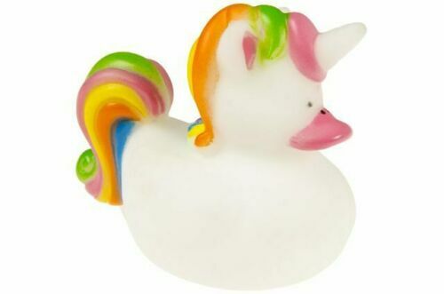 4 Stück Badeente Einhorn Quietschente Entchen Badeentchen Gummiente Entenrennen