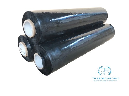 Pallet Wrap Nero Elasticizzato Strizzacervelli WRP 400 mm x 250 M 1,6,12,14,16,18,20,22,24,26,28