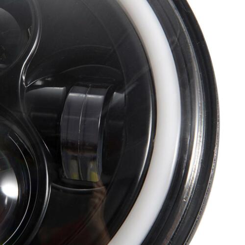 2x 7/" 150W LED Headlight Halo DRL Angel Eyes Lamp for Jeep Wrangler JK TJ CJ JL