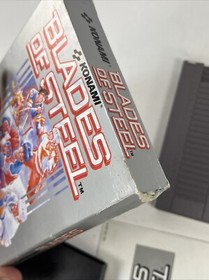 Blades of Steel w Box Nintendo NES Authentic CIB tested no styrofoam