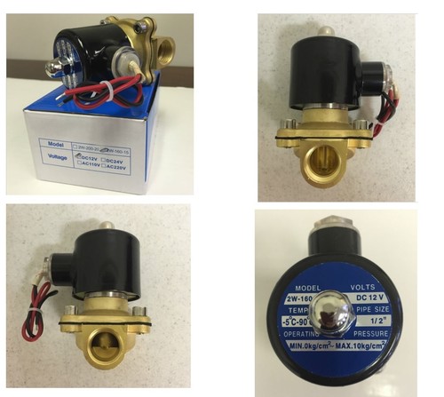 1//2/" IN Electric Solenoid Valve DC 12V-Water-Air Gas,Air Suspension NC A132