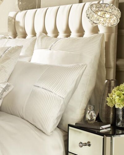 Designer Kylie Minogue ELEANORA Cream Bed Linen Bedding Throw Runner 