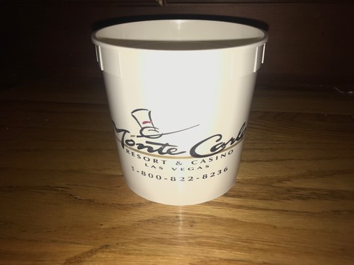 LAS VEGAS Monte Carlo Hotel PLASTIC CASINO CHIP BUCKETS