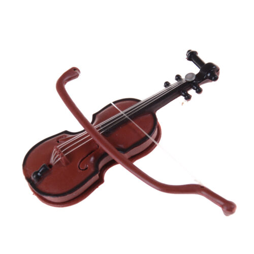 1:12 Puppenhaus Miniatur Violine Musikinstrumente Sammlung DIY Dekor Gesche^RZ 