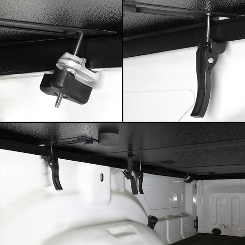 FOR 15-18 FORD F150 5.5FT TRUCK SHORT BED FRP HARD SOLID TRI-FOLD TONNEAU COVER