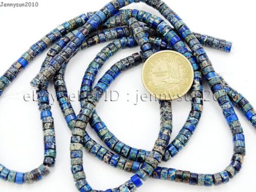 Natural Sea Sediment Jasper Gemstone Heishi Loose Beads 16'' 4mm 6mm 8mm 
