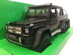 Mercedes AMG G63 6x6 Negro 1:24 escala Welly 24061K