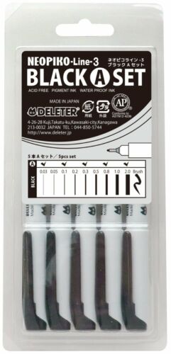 Made in Japan DELETER Neopiko Line-3 Black A set 