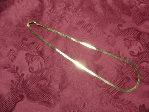 Unisex 20" Gold Plated Herringbone Necklace Chain Aurum Clad 