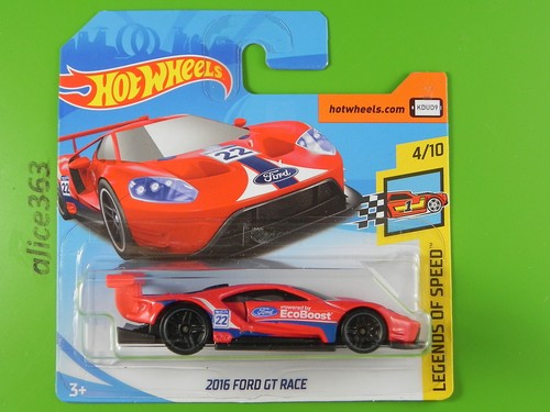 neu in OVP HOT WHEELS 2018-2016 Ford GT Race Legends Of Speed 195