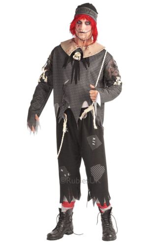 HALLOWEEN SCARY ZOMBIE MENS RAG DOLL BOY FANCY DRESS HORROR COSTUME OUTFIT ADULT