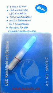 Paladin LED Knicklicht mit Batterie Blau