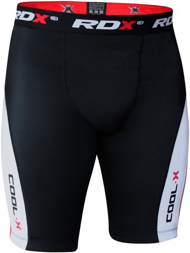 RDX Pantalones Compresión Flex MMA Combate Hombre Deportes Coquilla Boxeo SP