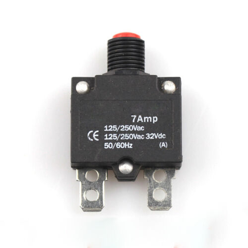 7A-25A Thermal Switch Push Button AC Thermal Circuit Breaker 10A//15A//20A//25A//7A
