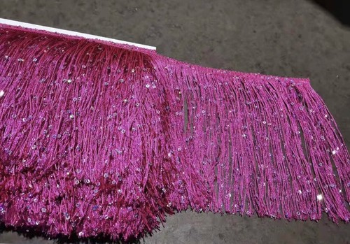 Nappa Frangia//PAILLETTES FRANGE 20cm DROP 8 COLORI DIVERSI X 1 Iarda