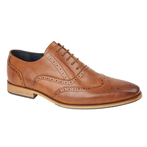 Oxford con Cordones para Hombre De Cuero Forrados Formal Cuero Calado trabajo de oficina zapatos talla 6-12 UK