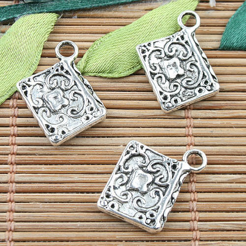 Alloy metal Tibetan Silver color book design charms 10pcs EF0081 