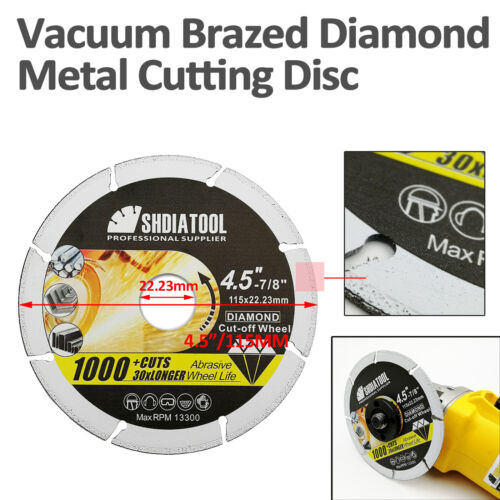 1pc 3/"//4/"//4.5/"//5/" Diamond Cut-off Wheel Saw Blades Metal Cutting Discs Wheel