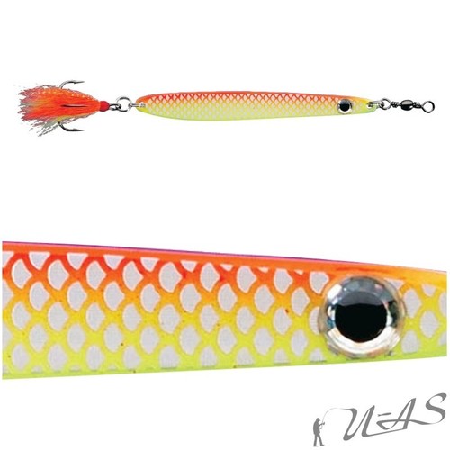 DAM Top Köder Set 8 Stück Fz Meerforellen Blinker 18G /& 23G Seatrout Fliege Sha