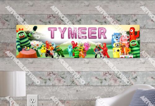 Name Poster Wall Art Decoration Banner Personalized//Customized Yogabbagabba