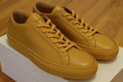Common Projects Woman Yellow Achilles Low Size 36 37 6 7 Brand New in Box 