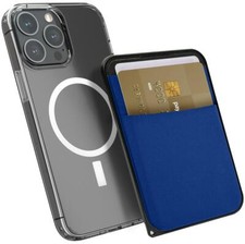 MagSafe Wallet 2x Karten Kunstleder RFID iPhone 12–16 Series Schwarz