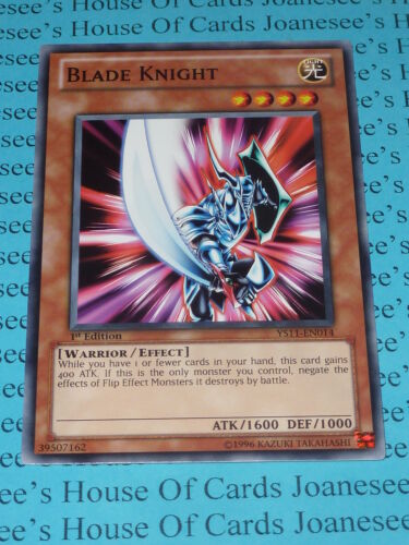 Blade Knight Ys11 En014 Common Yu Gi Oh Card Mint 1st Edition New Carte