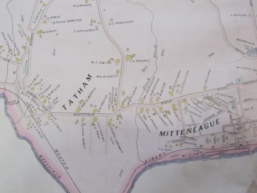 MAP THAT WAS REMOVED FROM THE 1894 ATLAS MA Details about  / WEST SPRINGFIELD