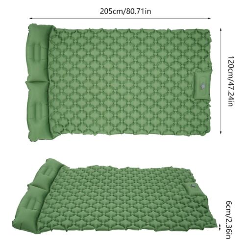 Sleeping pad camp mat with pillow air mattress inflatable outdoor cushion bed
