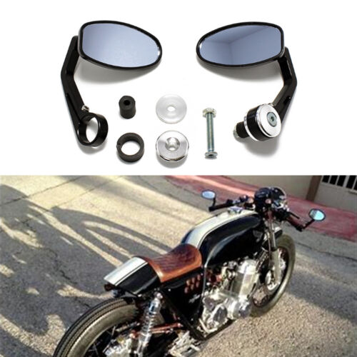 Motorcycle 7//8/'/' Handle Bar End Mirrors for Honda CB750 CB1000 CB1100 Cafe Racer