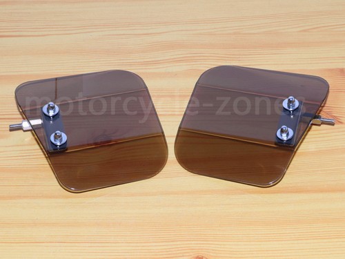 HONDA GOLDWING GL1800 F6B 01-16 MIRROR MOUNT HAND GUARD WIND DEFLECTORS SMOKE US