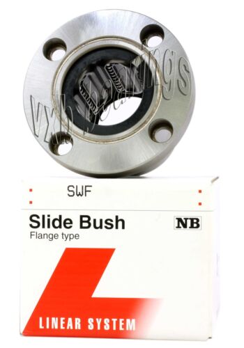 NB SMSF20WUU 20mm Slide Bush Linear Motion Miniature Bushings Bearings 20252
