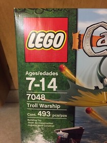 New Sealed Lego Castle Troll Warship 7048