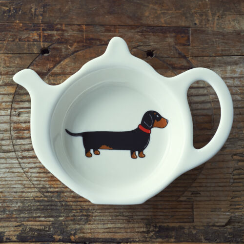 Tea Bag Holder Dish RestDachshundGreat Gift for Sausage Dog Lovers