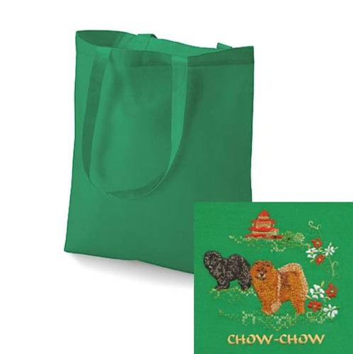 Chow Chow Tote Bag Perfect Gift Embroidered by Dogmania